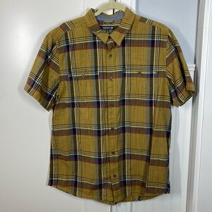 Toad & Co Men's Smythy Short Sleeve Shirt organic cotton size large fall photos
